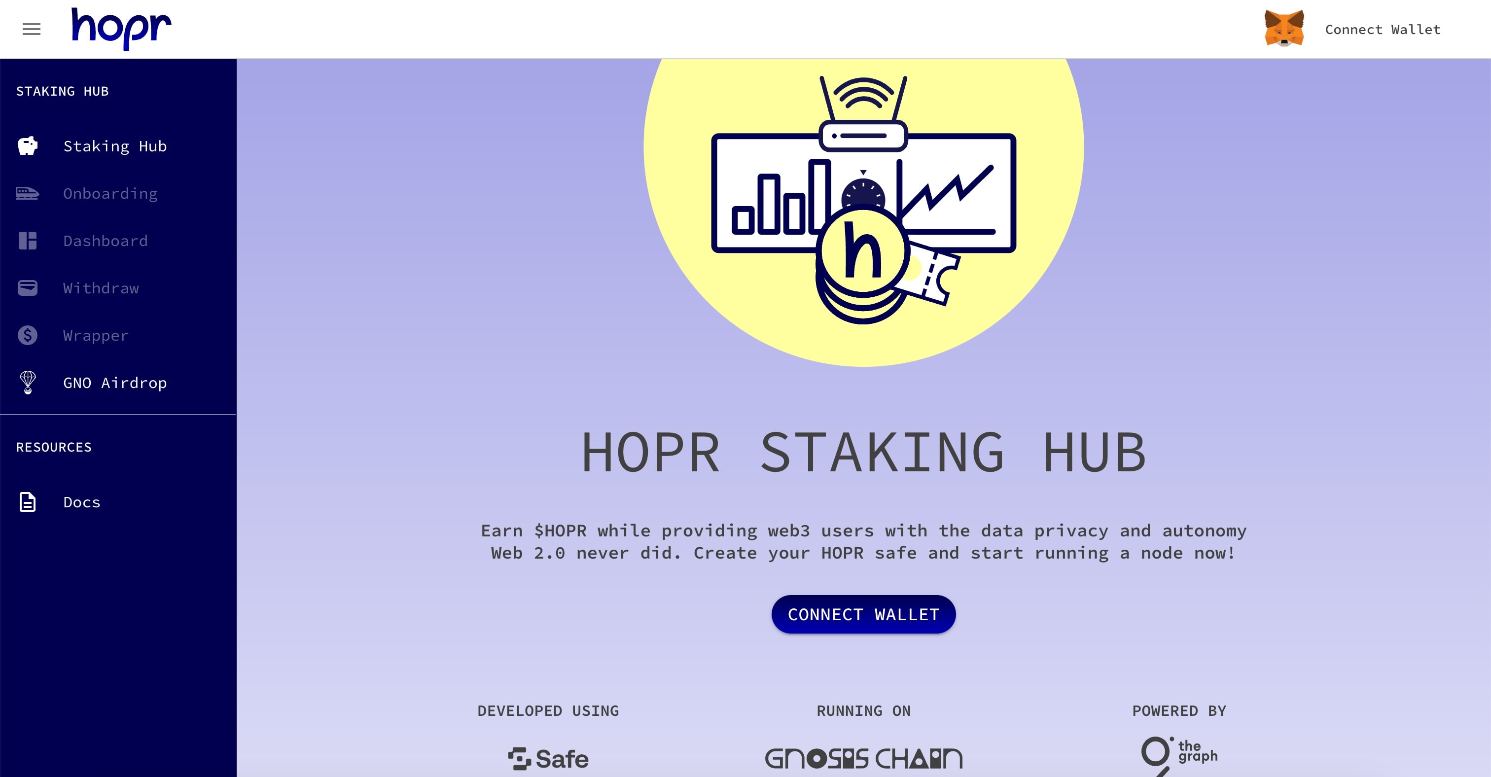 Staking hub wrapper